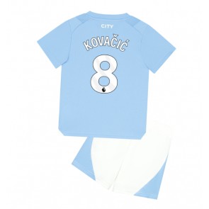 Manchester City Mateo Kovacic #8 Hemmaställ Barn 2023-24 Kortärmad (+ Korta byxor)